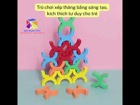 Trò chơi xếp hình giữ thăng bằng sáng tạo – phát triển trí tuệ toàn diện cho bé BAO NGON TOYS DG380