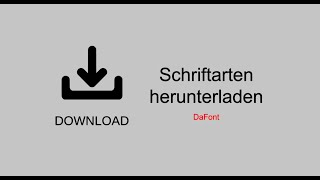 Schriftarten herunterladen (DaFont)