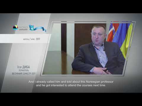 Video feedback of Ihor Dyba, graduate of the Ukraine-Norway project