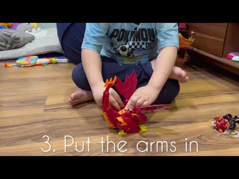 Bakugan Dragonoid Maximus Transforming Figure