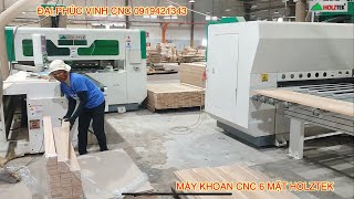Máy Khoan Cnc 6 mặt Holztek là chiếc máy hoàn hảo để khoan ván làm Cabinet