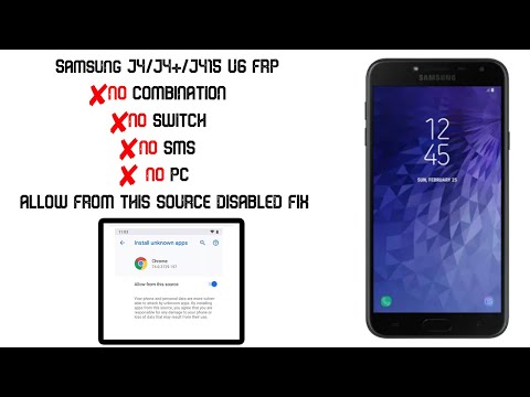 SAMSUNG J4/J4+/J415 U6 FRP BYPASS | ALLOW FROM SOURCE FIX | NEW METHOD 2021