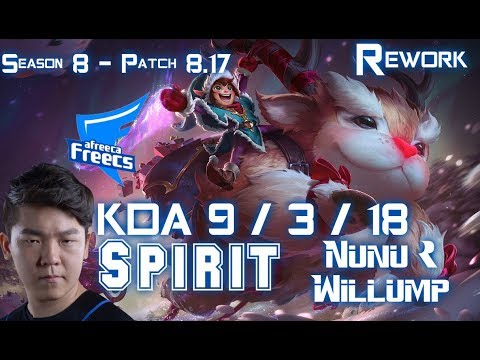 AFs Spirit NUNU & WILLUMP vs TALIYAH Jungle - Patch 8.17 KR Ranked