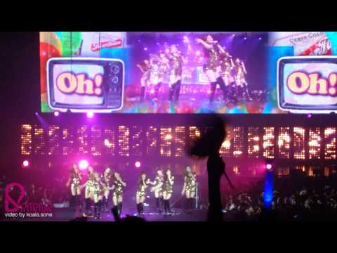 [Sosius Fancam]110610 Girls' Generation -  SMTOWN (Paris) - Oh!