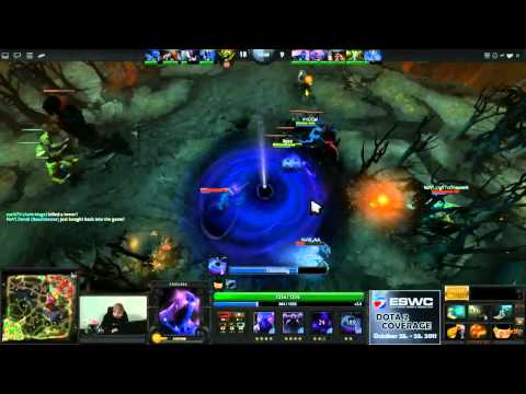 Na`Vi vs Monkeys @ ESWC 2011 Dota2 Semifinal (Must see!)