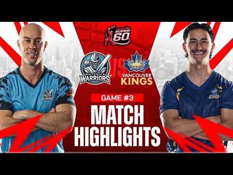 Whiterock Warriors vs Vancouver Kings | Match 3 Highlights | Canada Super 60 2025 | T10 Full Match