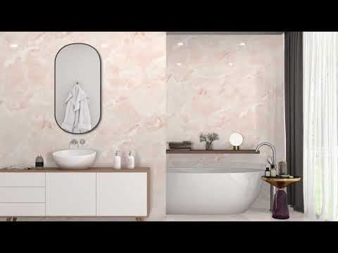 Gresie faianta imitatie onix, culoare roz, Baia Mare.