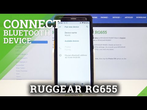 Data Sharing – RUGGEAR RG655 and Bluetooth Connection
