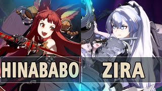 GBVSR:🔥Hinababo (Yuel) Vs Zira (Meg)🔥| High Level Gameplay.