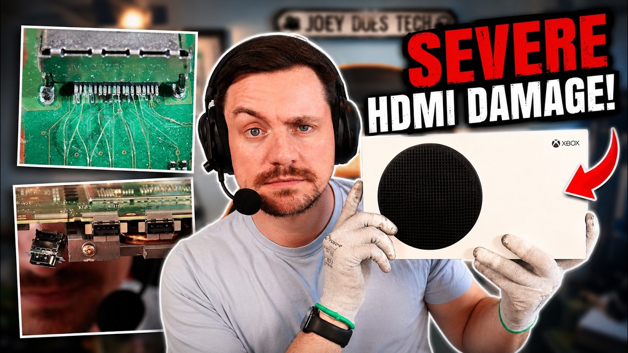 This XBOX HDMI Port Was Hanging Off…