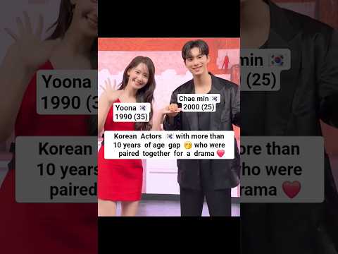 Korean actors paired with older lead  | Bon Appetit your majesty | Yoona Chae min #leechaemin #yoona