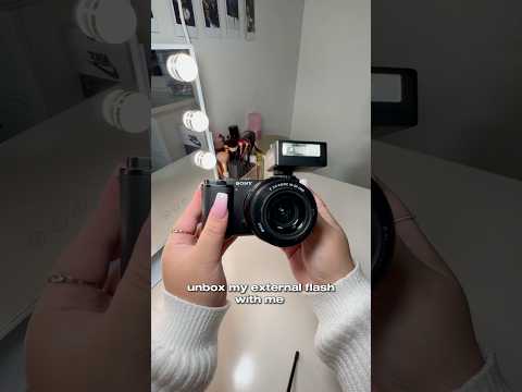 unboxing the godox iM30 external flash for my sony zv-E10!  #mysony #sonyzve10 #vlogger #lifestyle