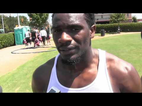 Larenz Bryant after Aug. 14 Gamecocks practice