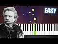 Edvard Grieg In The Hall Of The Mountain King EASY Piano Tutorial By PlutaX