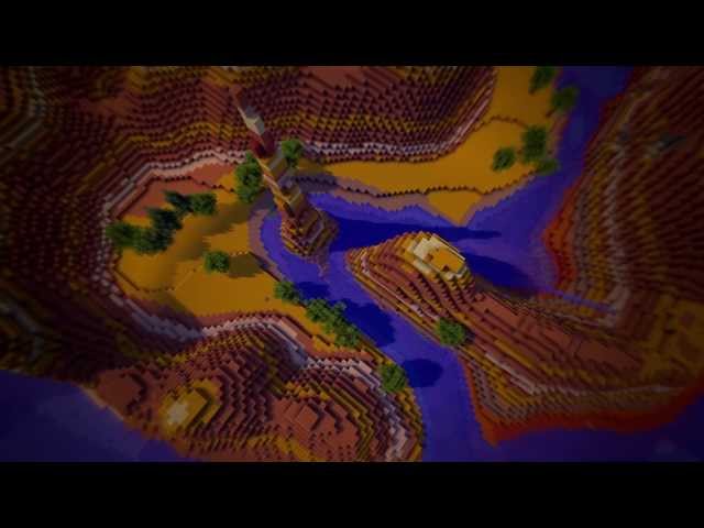 Mesa Canyon : Custom Terrain [creative] Minecraft Map