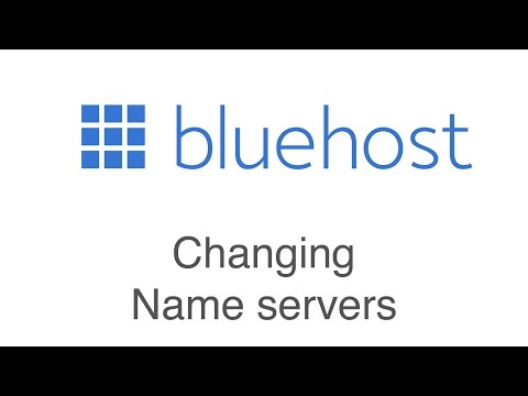 How to change your name servers at Bluehost - YouTube