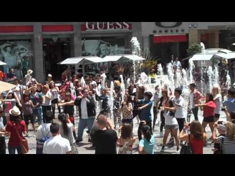 SM Town LA Flash Mob