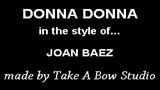 Joan Baez   Donna Donna Karaoke