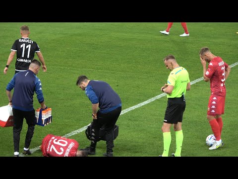 Kulisy meczu PB Ekstraklasy Widzew - Cracovia.