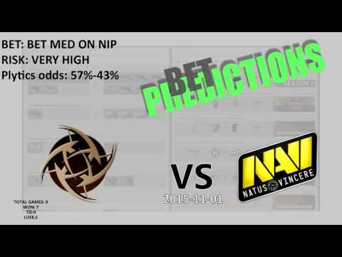 CSGO bet predictions | NiP vs Navi (2015-11-01)