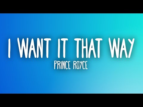Prince Royce - I Want It That Way (KARYO Remix) (Lyrics)