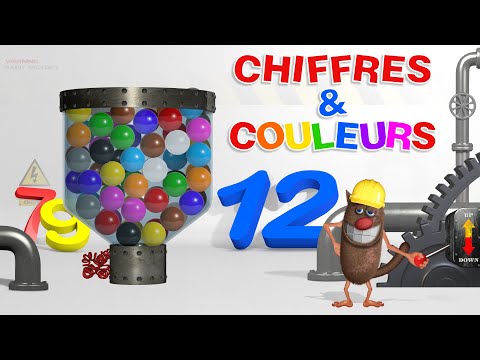 Foufou - Chiffres/Couleurs avec des balles (Learn Numbers/Colors with Racing Balls for Kids) S06 4k