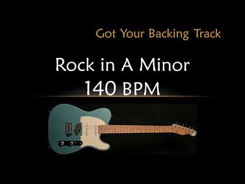 Backing Track for Guitar - Rock  in Am - 140 BPM