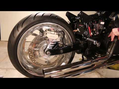 Honda VTX1300 fat tire (240) install overview