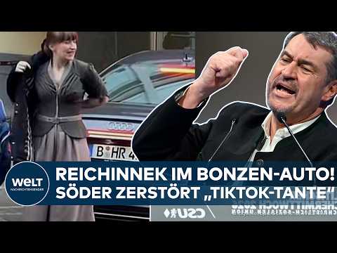 LINKE: Reichinnek im Bonzen-Auto! – Söder zerstört „Sozialistische TikTok-Tante“ komplett!