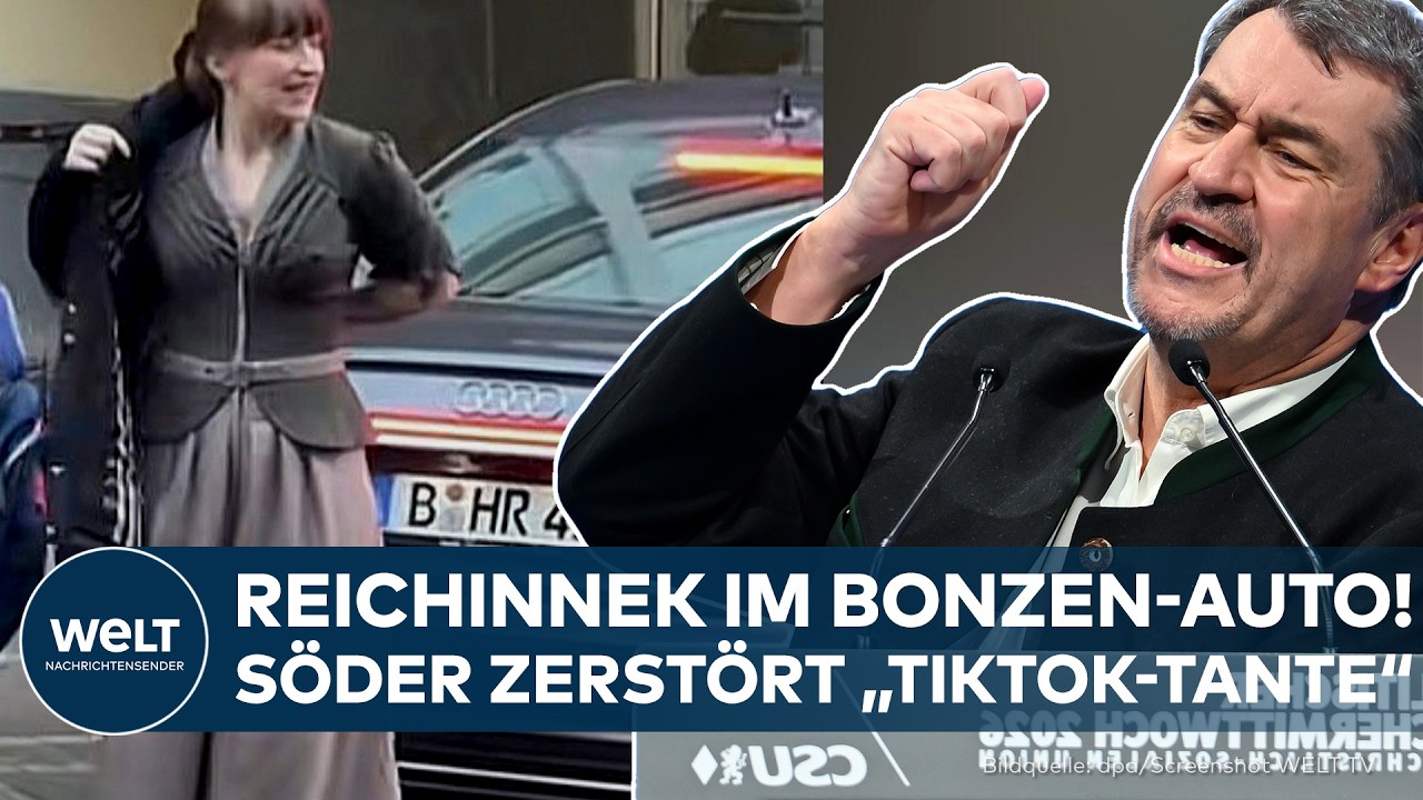 LINKE: Reichinnek im Bonzen-Auto! – Söder zerstört „Sozialistische TikTok-Tante“ komplett!