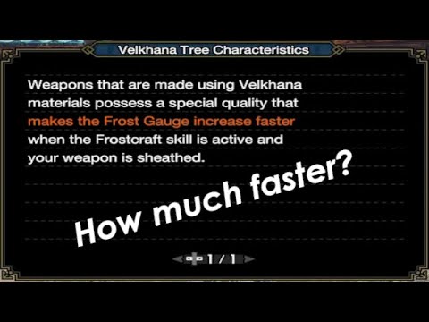 MHRise Sunbreak - How Velkhana Weapons Affect Frostcraft