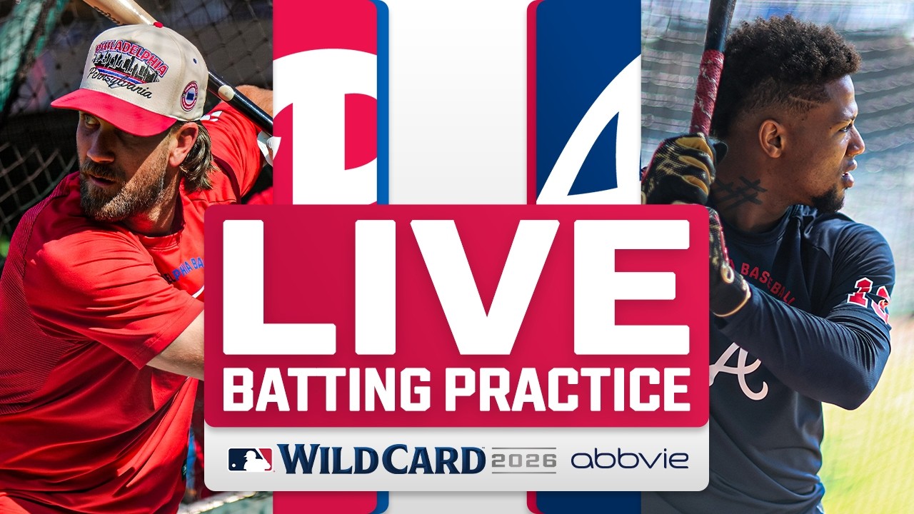 Phillies vs. Braves Wild Card Game 3 LIVE Batting Practice