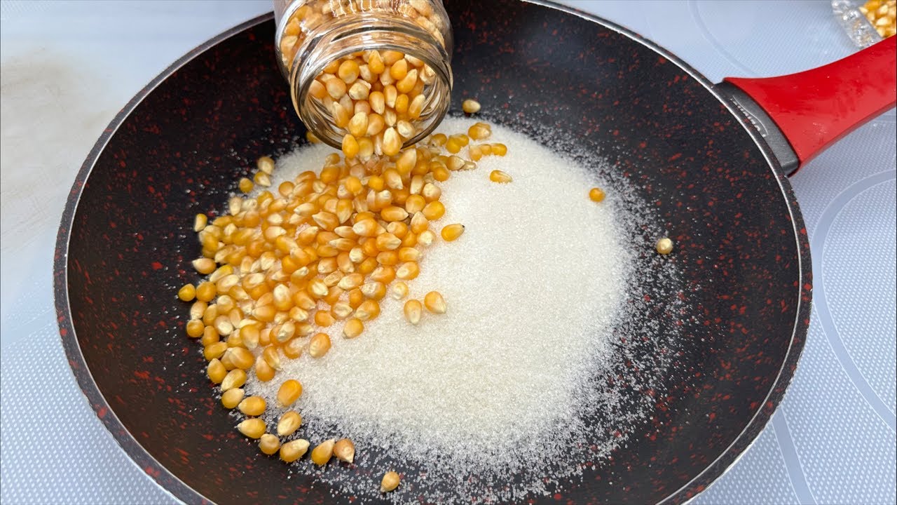 PIPOCA DOCE SEM ERROS - RECEITA INFALÍVEL- Culinária em Casa