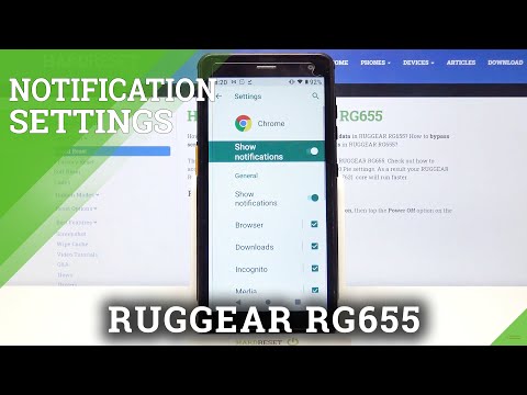 Notification Customization – RUGGEAR RG655 and Notifications Personalization