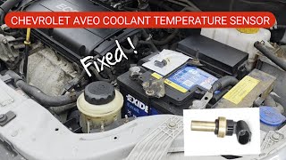 How to change a faulty temperature sensor on Chevrolet aveo || Chevrolet faulty temperature sensor.