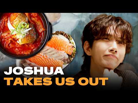 JOSHUA from SEVENTEEN Talks Solo Music, Signing W/ SEVENTEEN Over Korean Seafood | Takes Us Out