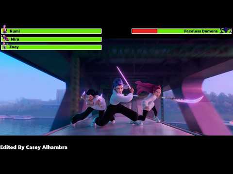 KPop Demon Hunters (2025) Train Battle with healthbars