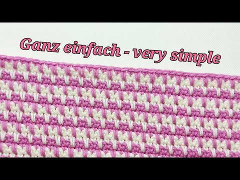 Einfaches Deckenmuster häkeln - crochet simple blanket pattern