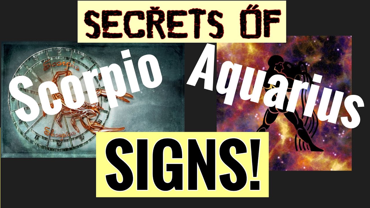 SCORPIO and AQUARIUS Signs! (Cursed signs??) in Vedic Astrology