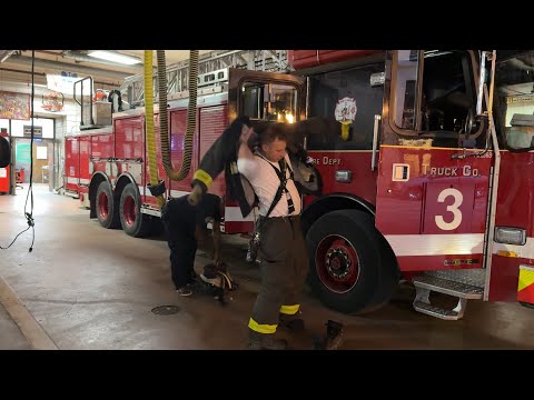 🔥FIRE🔥Chicago fire department Truck 3 4-5-1 Squad 1 responding 