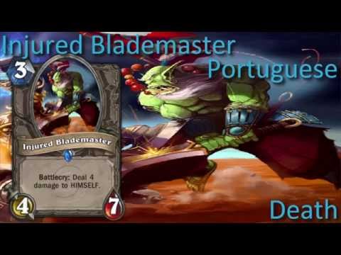 Injured Blademaster card sounds in 12 languages -Hearthstone✔