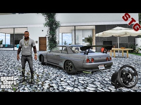 GTA 5 REAL LIFE MOD #702 - LET'S GO TO WORK!!!(GTA 5 REAL LIFE MODS) T-GT STEERING WHEEL