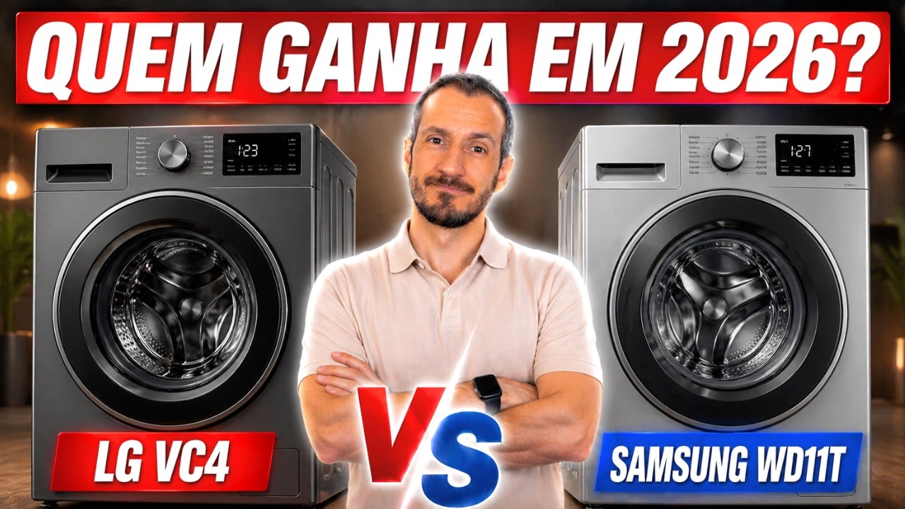 Miniatura da avaliação em vídeo de Lavadora e Secadora Elétrica Smart LG Washtower 17kg Aço Escovado Inox