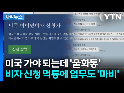 [자막뉴스] 미국 정부가 운영하는 '비자 인터뷰 예약'...한국인은 접속 불가능? / YTN