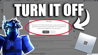 How to DISABLE 2-Step Verification on Roblox (2024) | Turn OFF 2-Step Verification