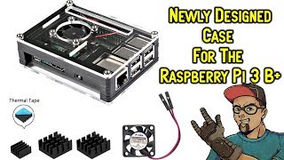 New Design Raspberry Pi 3 B+ Case With 3 Heatsinks & Fan From iUniker