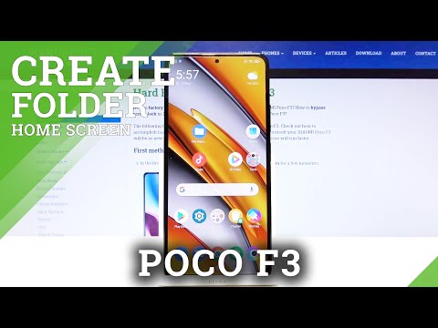 How to Create Folders on Home Screen in Xiaomi Poco F3? Customize Home Screen