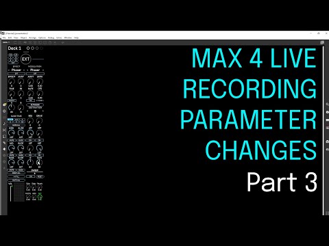Daily Decibel 185 - Max for Live - Recording Parameter Changes 3