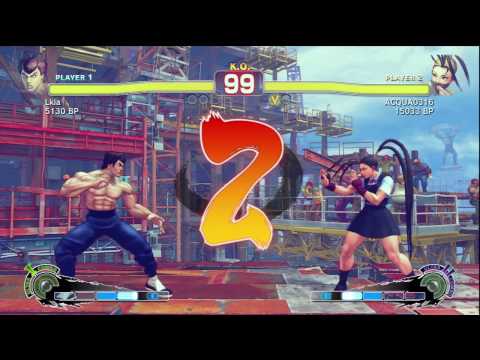 SSF4 - Lkia (Fei Long) VS. ACQUA (Ibuki)