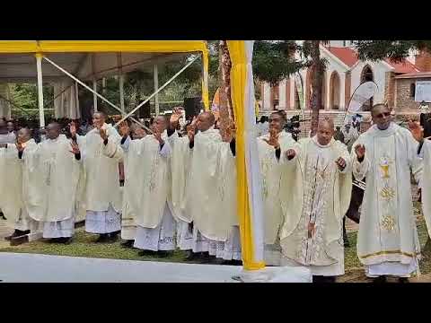 Reka nkusiime on the ordination of 14 priests in Mbarara Archdiocese